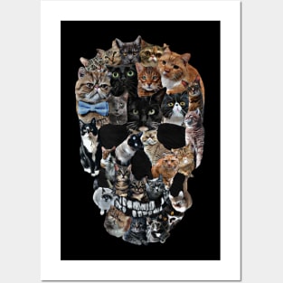 Cat Skull Posters and Art